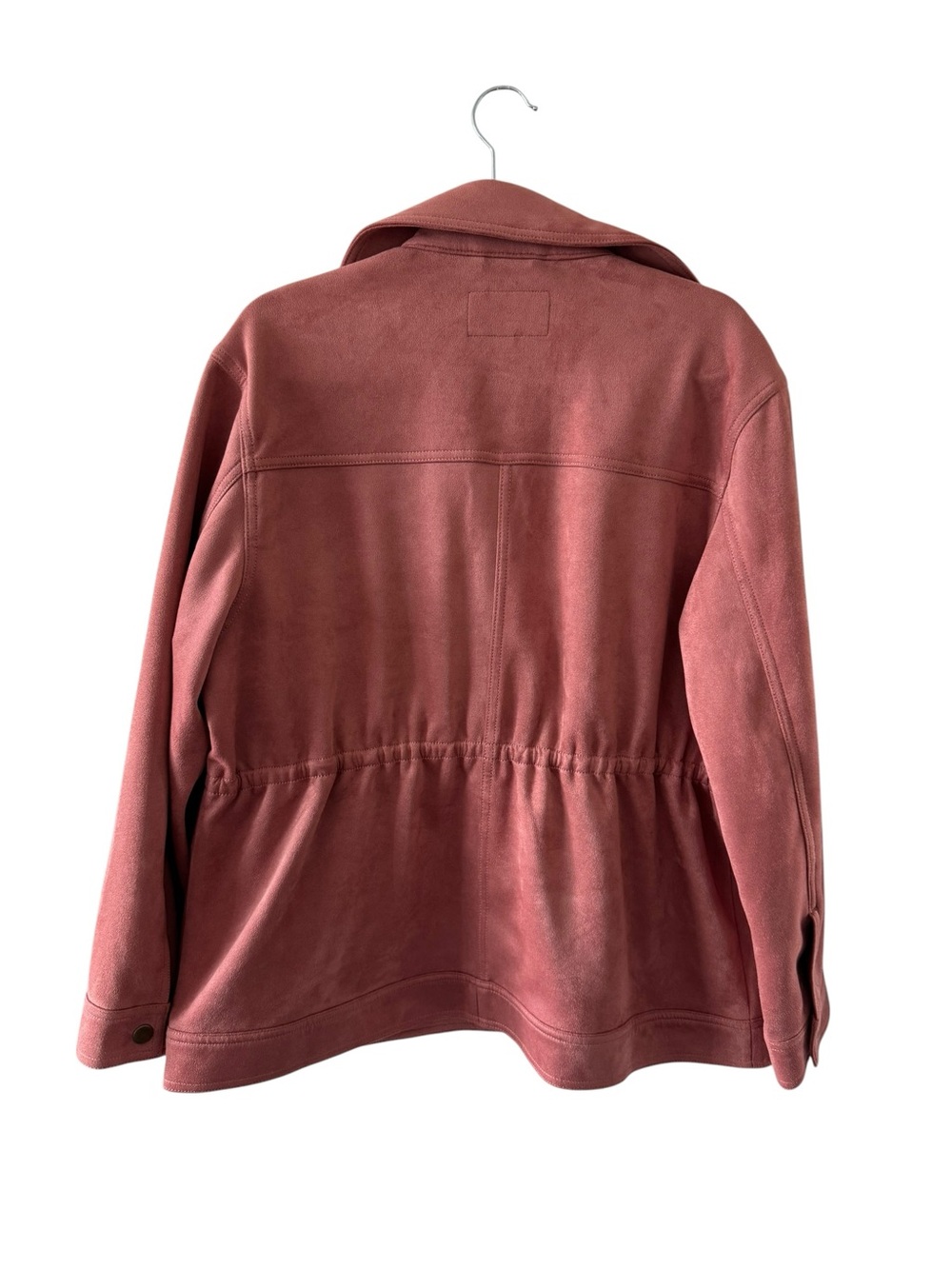 Banana Republic Suede-Look Utility Jacket in Dusty Rose - Picture 4 of 8